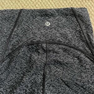 lululemon athletica Black and White Patterned Leggings